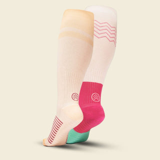 Women's Compression Grip Socks 2-Pack