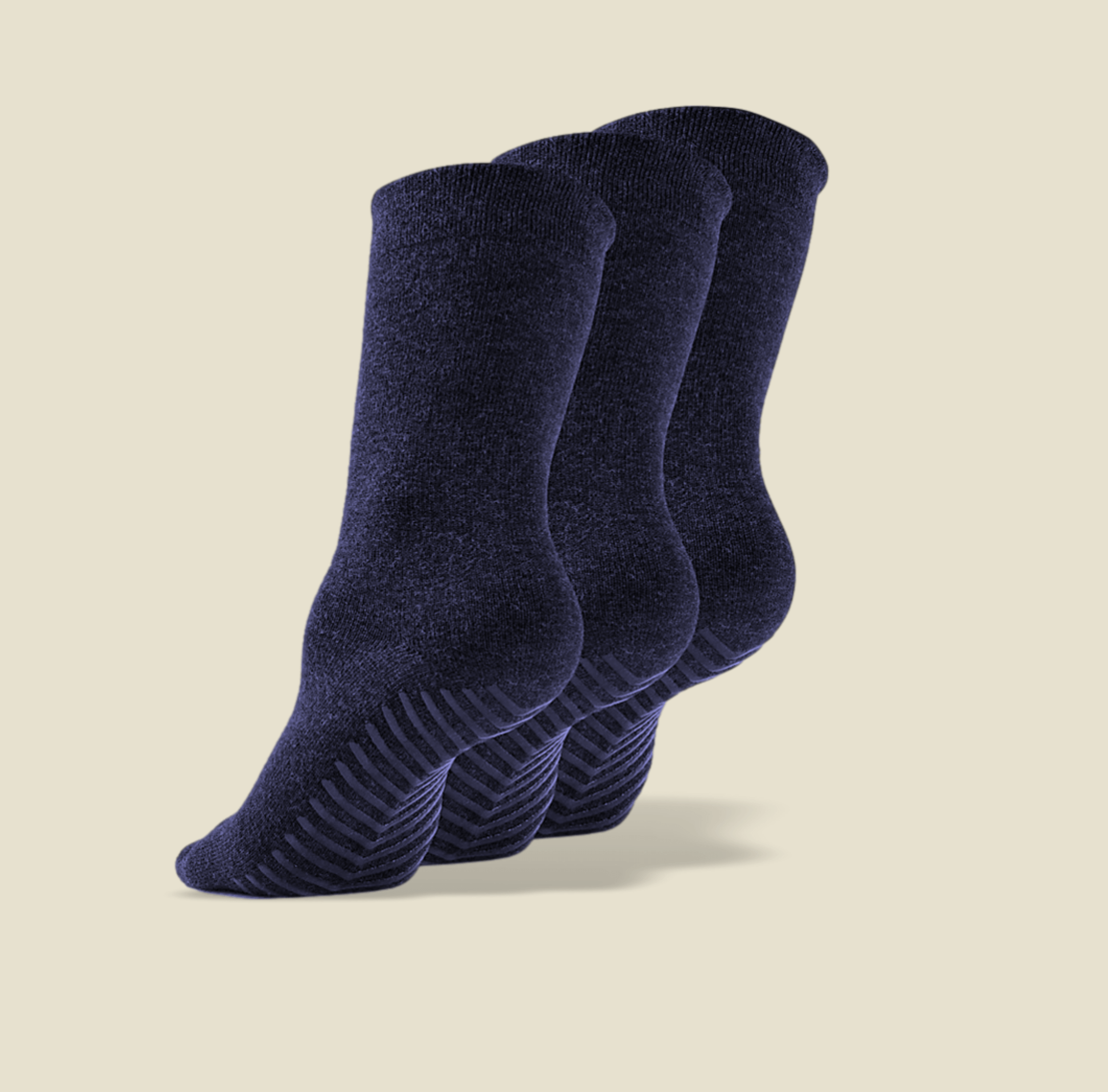 Blue/Black/Grey Grip Socks for Toddlers & Kids - 4 pairs