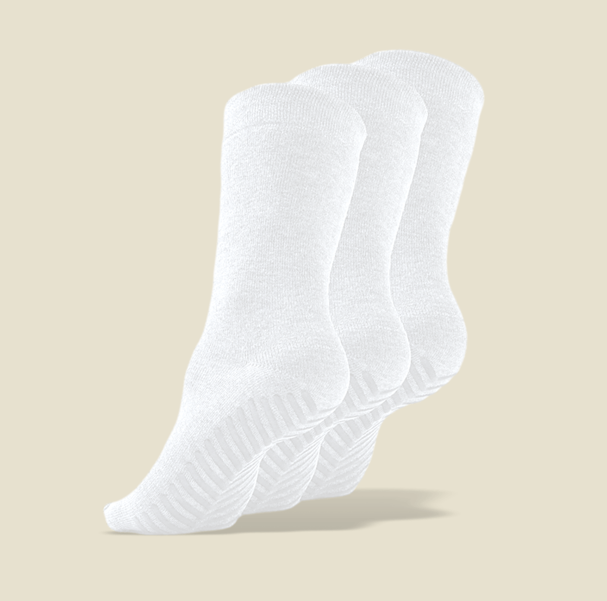 White - Anti slip Grip socks