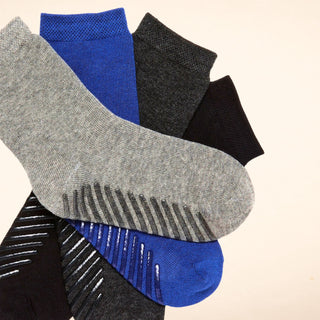 Kids & Toddler Grip Socks Crew 4-Pack