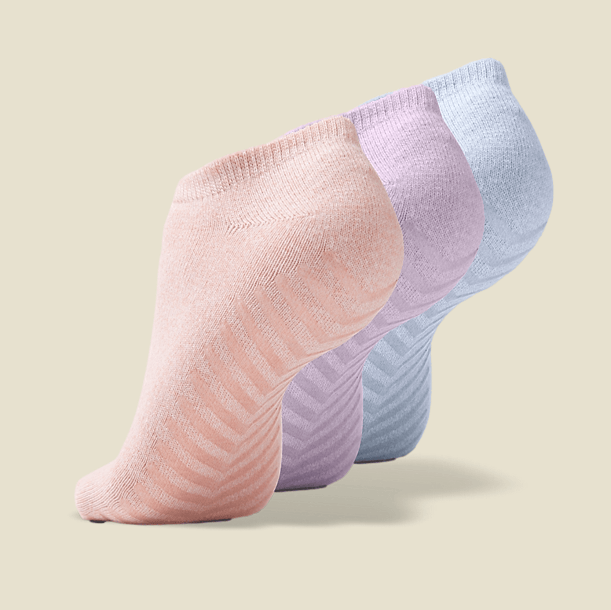 Women's Pink, Purple, Blue Original Crew Non-Slip Socks - 3 pairs - Gripjoy  Socks