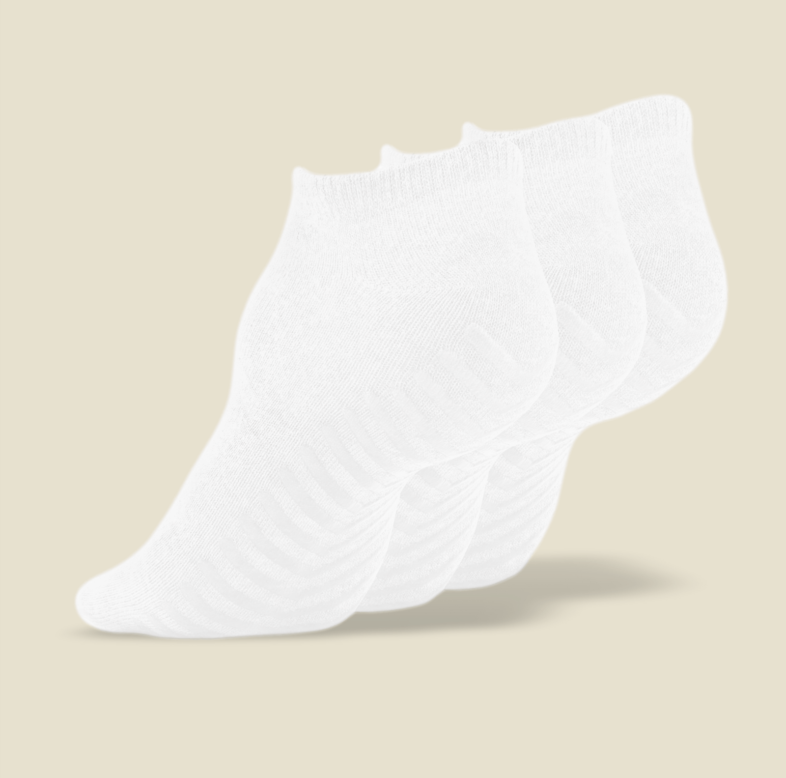 SOXPro Low Cut Grip Socks in White