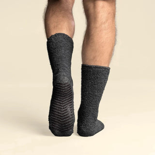 Men's Fuzzy Grip Socks 4-Pack