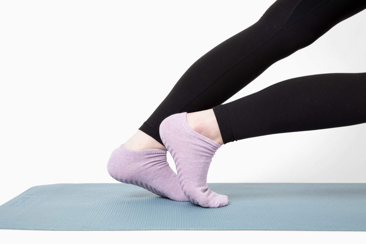Women's Pink, Purple, Blue Low Cut Ankle Non Skid Socks - 3 pairs - Gripjoy  Socks