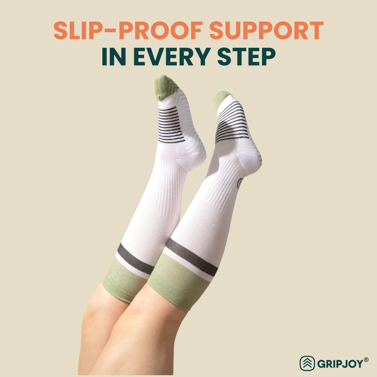New Gripjoy Women's Compression Socks with Grips - Veg4U