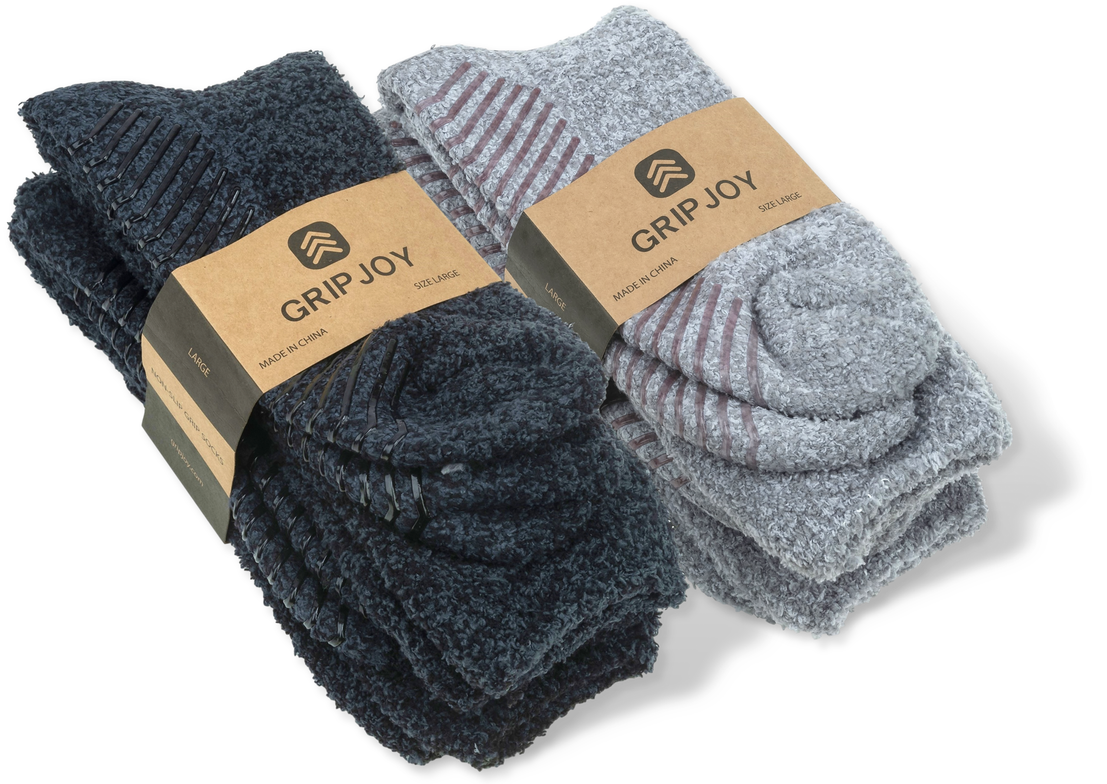 Men's Soft Fuzzy Furry Gripper Slipper Socks - Buffalo Plaid - S/M - 1 Pair
